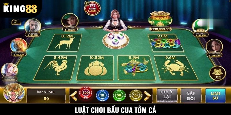 Hiểu rõ luật chơi Bầu Cua Tôm Cá trước khi tham gia