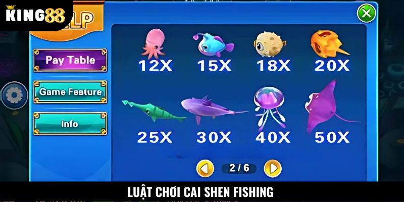 Hiểu rõ luật chơi trước khi tham gia Cai Shen Fishing