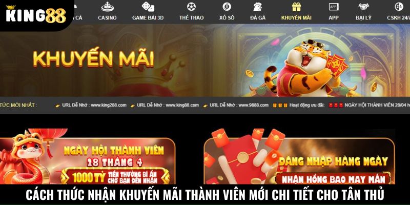 Cách thức nhận thưởng khuyến mãi thành viên mới dễ dàng