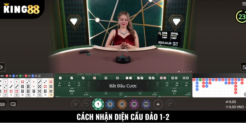 Cách nhận diện và soi cầu Tài Xỉu đảo 1-2 đơn giản nhất